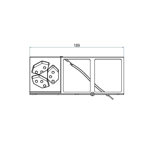 Produktbild UBD 210 220  -  Steckdoseneinsatz für 6 FLF inkl. 1x 3xT13, weiss